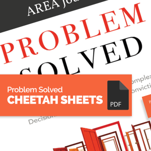 Problem Solved AREA Cheetah Sheets